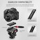 NEEWER Video Tripod Fluid Head with Quick Release Plate Telescopic Handle Panorama Scaled Base 55mm Max Load 132lb6kg Heavy Duty for DSLR Video Cameras GM001