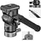 NEEWER Tripod Fluid Head with 10 Leveling Base37mm Dia Metal Pan Tilt Head with Arca Type QR Plate Telescopic Handle for Compact Video Camera DSLR Camera Max Load 88lb4kg GM27