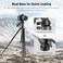 NEEWER Tripod Fluid Head with 10 Leveling Base37mm Dia Metal Pan Tilt Head with Arca Type QR Plate Telescopic Handle for Compact Video Camera DSLR Camera Max Load 88lb4kg GM27
