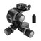 NEEWER 3 Way Geared Tripod Head with 360 Panoramic Arca QR Plate Millimeter Micro Adjustment Aluminum Alloy 3 Axis Pan Tilt Head with Quick Switch Large Fine Dual Modes Max Load 132lb6kg TH15