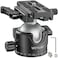 WEYLLAN EH46L Lever Ball Head with Stainless Steel Lock Pin 46mm Low Profile Heavy Duty Tripod Ball Head Mount with Arca Swiss Quick Release Plate for Tripod Monopod DSLR Camera Camcorder Telescope