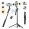 Stjiatu Auto Face Tracking Tripod with 360 Rotation Stand 709Ai Motion Tracking Grados de Movimiento Celular Selfie Stick Rotation with Remote Motion Sensor Phone Stand for VlogLive StreamVideo Record
