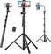 Victiv 74 Flexible Phone Tripod Tall Cell Phone Tripod with Adjustable Gooseneck Remote Portable Camera Cellphone Stand for Video Recording Compatible with iPhone Android