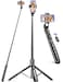 SelfieShow Aluminum 71 Phone Tripod Travel Tripods for iPhone with Remote Extendable Cell Phone Selfie Stick Tripod Stand Compatible with iPhone 1716151413AndroidCamera