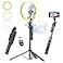 yAyusi 709 Auto Face Tracking Tripod with 360 Rotation 10 Ring Light Phone Tripod Selfie Stick with Remote for Cell Phone 47 Motion Sensor for Live Stream Vlog Video Recording