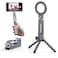 Chapter Seven Magnetic Pocket Tripod for MagSafeFoldable Multifunctional Airplane Phone Holder Desk StandPortable Handheld Travel Photography Standwith Universal Fit with Metal Ring Gray