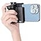 KIWIFOTOS Phone Camera Grip Handle Holder Phone Tripod Mount with Remote Shutter Cold Shoe Adapter for iPhone 17 16 15 14 Pro Max Samsung Smartphone Selfie Vlog Video Shooting