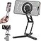 CAMOLO GEEK Magnetic Pocket Phone Tripod Foldable Compatible with Magsafe for iPhone 1615141312 Plus Pro Max Series MG03 Mini Cell Phone Tripod Mount Handle Smartphone Desk Stand Travel All in One