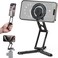 CAMOLO GEEK Magnetic Pocket Phone Tripod Foldable Compatible with Magsafe for iPhone 1615141312 Plus Pro Max Series MG03 Mini Cell Phone Tripod Mount Handle Smartphone Desk Stand Travel All in One