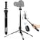 KraftGeek Vlogging Tripod for Phone and Camera 60 Tripod Stand for iPhone and Android with 3 Cold Shoes for Light and Microphone Both are not Included Selfie Stick with Remote for Video Recording