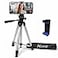 Acuvar 50 Phone Tripod with Holder Lightweight Aluminum Tripod Stand for iPhone Android Camera Vlogging Travel Tripod with Carry Bag