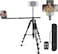 Elitehood iPhone Tripod for Overhead Video Recording Heavy Duty UltraStable 25in Horizontal Long Extendable Boom 360 Rotation iPhone Tripod Stand with Remote Vertical 71 Tall Phone Stand