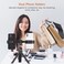 Andoer Multifunctional Smartphone Video Kit Including Universal Phone Tripod Mount with Dual Phone Holders 4 Cold Shoe Mounts Desktop Tripod for Vlog Live Streaming Oline Video Teaching Meeting