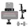 NEEWER Metal Phone Tripod Mount Adapter with Arca QR Base 360 Rotatable Dual Cell Phone Clip Clamp Holder with 4 Cold Shoes Compatible with iPhone Samsung for Vlog Live Stream Video Recording SP08