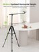 elitehood Phone Tripod for Overhead Video Recording Updated Horizontal 59inch Adjustable Tripod for iPhone with 25in Long Extendable Arm 360 Rotation iPhone Stand Holder for Overhead Recording
