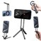 ULANZI MA30 Magnetic Phone Tripod Stand for iPhone Aluminium Maglock Smartphone Mini Tripod Pocket Cell Phone Stand Strong Magnet Quick Mount Compatible with iPhone 17 16 15 14 13 12 Series Black