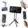 ULANZI MA30 Magnetic Phone Tripod Stand for iPhone Aluminium Maglock Smartphone Mini Tripod Pocket Cell Phone Stand Strong Magnet Quick Mount Compatible with iPhone 17 16 15 14 13 12 Series Black