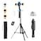 yAyusi 709 Auto Face Tracking Tripod 360 Rotation with Lights Motion Sensor Phone Tripod Stand Selfie Stick with Remote Face Body Gesture Control Phone Camera Holder for VlogLive StreamVideo Recording