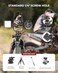 UBeesize Metal Phone Tripod Mount Cold Shoes with Arca QR Base 3 Control Knob 360 Cell Phone Tripod Adapter for iPhone Samsung Desktop Tripod Smartphone Holder for Video Streaming Vlogging Rig