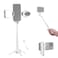 NEEWER Selfie Stick with Detachable Bluetooth Remote Shutter Lightweight Foldable Travel Tripod for iPhone for YouTubeTikTok Vlogs Live Streaming Photography White P15