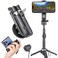 MQOUNY for Magsafe Tripod Stand for iPhonePortable Pocket Size Selfie Stick with Rechargeable Remote and Metal RingExtendable Detachable Cell Phone Tripod Compatible with iPhoneAndroid