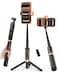 Kinwald Selfie Stick Tripod for iPhone Android 35 Portable Phone Tripod Stand with Bluetooth Remote 88 Mini Travel Tripod Cell Phone Tripod for Video Recording 14 Screw for Action Camera