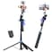 UBeesize 70 Auto Face Tracking Tripod 360 Rotation with Stand Phone Tripod with Fill Light Selfie Stick Phone Stand for Recording VlogLive StreamVideoTikTok Compatible with iPhoneAndroid