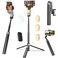 DMYWB 360 Face Tracking Selfie Stick Tripod with Handheld stabilizer Function 709 Extendable Phone Tripod for iPhone with Light Remote