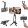 ULANZI MA60 Magnetic Phone Tripod Stand for iPhone Aluminium Smartphone Mini Tripod Pocket Cell Phone Stand N52 Strong Magnet Quick Mount Compatible with iPhone17 16 15 14 13 12 Series Black