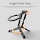 ULANZI MA60 Magnetic Phone Tripod Stand for iPhone Aluminium Smartphone Mini Tripod Pocket Cell Phone Stand N52 Strong Magnet Quick Mount Compatible with iPhone17 16 15 14 13 12 Series Black