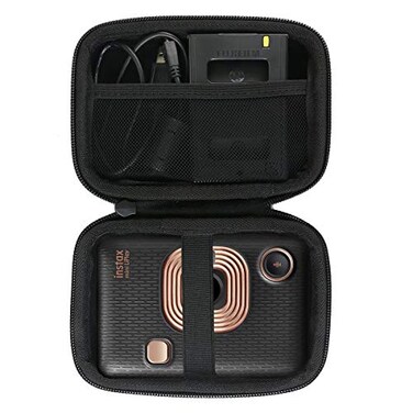 Khanka Hard Travel Case Replacement for Instax Mini Liplay HybridInstax Mini Link Instant Camera Smartphone Printer Internal Black