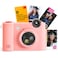Kodak Smile 2in1 Digital Instant Print Camera Wireless Bluetooth Printer 10MP SpecialEffect Rotating Lens Zink 2x3 StickyBack Photos Print via Fun App from Smart Devices Pink