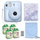Fujifilm Instax Mini 12 Instant Camera Pastel Blue Fuji Film Value Pack 40 Sheets Shutter Accessories Bundle Incl Compatible Carrying Case Quicksand Beads Photo Album 64 Pockets