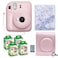 Fujifilm Instax Mini 12 Instant Camera Blossom Pink Fuji Film Value Pack 40 Sheets Shutter Accessories Bundle Incl Compatible Carrying Case Quicksand Beads Photo Album 64 Pockets