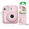 Fujifilm Instax Mini 12 Instant Camera Blossom Pink Minimate Custom Case Fuji Instax Film 20 Sheets Twin Pack