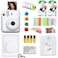 FUJIFILM INSTAX Mini 12 Instant Film Camera Clay White Bundled with INSTAX Mini Instant Film 40 Exposures Instax Accessory Bundle AA Batteries Cleaning Cloth 10 Items