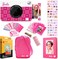 Kodak x Barbie Printomatic FullColor Instant Print Digital Camera Barbie Gift Bundle Iconic Style Barbie Camera Case Photo Album Sticker Hanging Frames 50 Stickers Zink Paper 20 Sheets