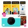 Kodak Printomatic FullColor Instant Print Digital Camera 75 Sheets Bundle Prints On Zink 2x3 StickyBack Photo Paper 5MP Portable Creative Fun Gift for Birthday Christmas Holiday Blue