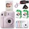 Fujifilm Instax Mini 12 Instant Camera Lilac Purple with Sandisk 32 GB USB Flash Drive 40 Sheets Fujifilm Instax Mini Film Bundle Sunshine Photo Microfiber Cleaning Cloth Included