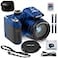 Minolta MN40Z 20MP Digital Camera 40x Optical Zoom 1080p FHD Video 30 LCD WiFi FaceSmileBlink Detection Blue