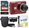 The Imaging World Kodak PIXPRO FZ45 16MP Digital Camera 4X Optical Zoom 27mm Wide Angle 1080P Full HD Video 27 LCD Camera Red 64GB Card and Reader Case Memory Wallet Tripod Cleaning Bundle