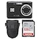 PHOTO4LESS Kodak PIXPRO FZ45 Digital Camera Black Point Shoot Camera Case Sandisk 128GB SDXC Memory Card