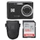 PHOTO4LESS Kodak PIXPRO FZ45 Digital Camera Black Point Shoot Camera Case Sandisk 128GB SDXC Memory Card