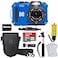PHOTO4LESS Kodak PIXPRO WPZ2 Rugged Waterproof Shockproof Digital Camera 16MP 4X Optical Zoom 1080P Full HD Video 27 LCD Blue 32GB SD Card Black Compact Camera Case Floating Strap Bundle 7 Items