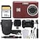 PHOTO4LESS Kodak PIXPRO FZ45 Digital Camera 32GB Memory Card Point and Shoot Camera Case Extendable Monopod Lens Cleaning Pen LCD Screen Protectors Table Top Tripod Ultimate Bundle Red