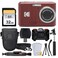 PHOTO4LESS Kodak PIXPRO FZ45 Digital Camera 32GB Memory Card Point and Shoot Camera Case Extendable Monopod Lens Cleaning Pen LCD Screen Protectors Table Top Tripod Ultimate Bundle Red