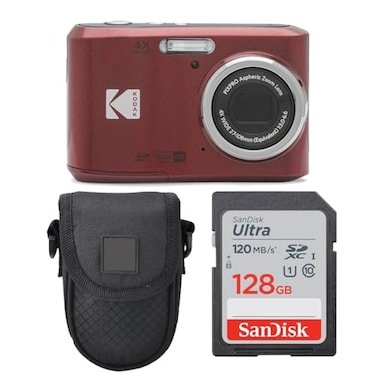 PHOTO4LESS Kodak PIXPRO FZ45 Digital Camera Point Shoot Camera Case Sandisk 128GB SDXC Memory Card