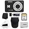 PHOTO4LESS Kodak PIXPRO FZ55 Digital Camera Black Black Point Shoot Camera Case Transcend 64GB SD Memory Card Trifold Memory Card Wallet HiSpeed SD USB Card Reader More