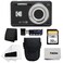 PHOTO4LESS Kodak PIXPRO FZ55 Digital Camera Black Black Point Shoot Camera Case Transcend 64GB SD Memory Card Trifold Memory Card Wallet HiSpeed SD USB Card Reader More