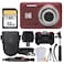 PHOTO4LESS Kodak PIXPRO FZ55 Digital Camera Red 32GB Memory Card Point and Shoot Camera Case Extendable Monopod Lens Cleaning Pen LCD Screen Protectors Table Top Tripod Ultimate Bundle